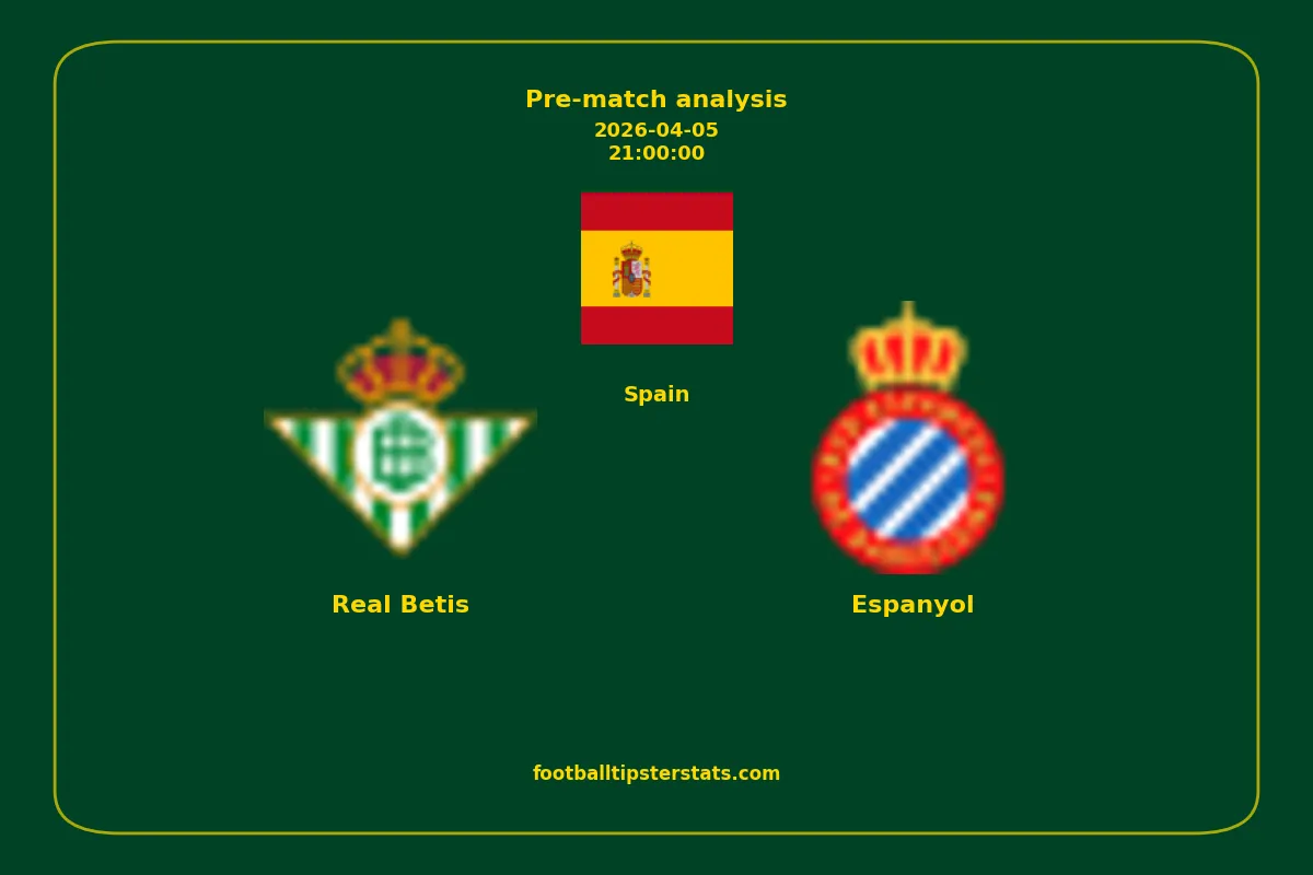 Pre-match analysis: Real Betis vs Espanyol on 2026-04-05
